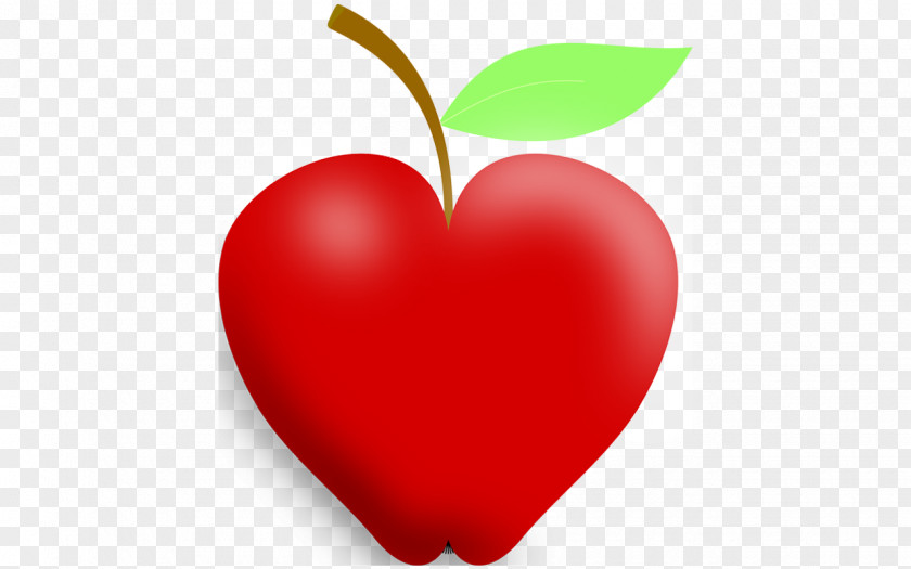 Apel Akrilik Valentine's Day Love My Life Apple Heart PNG