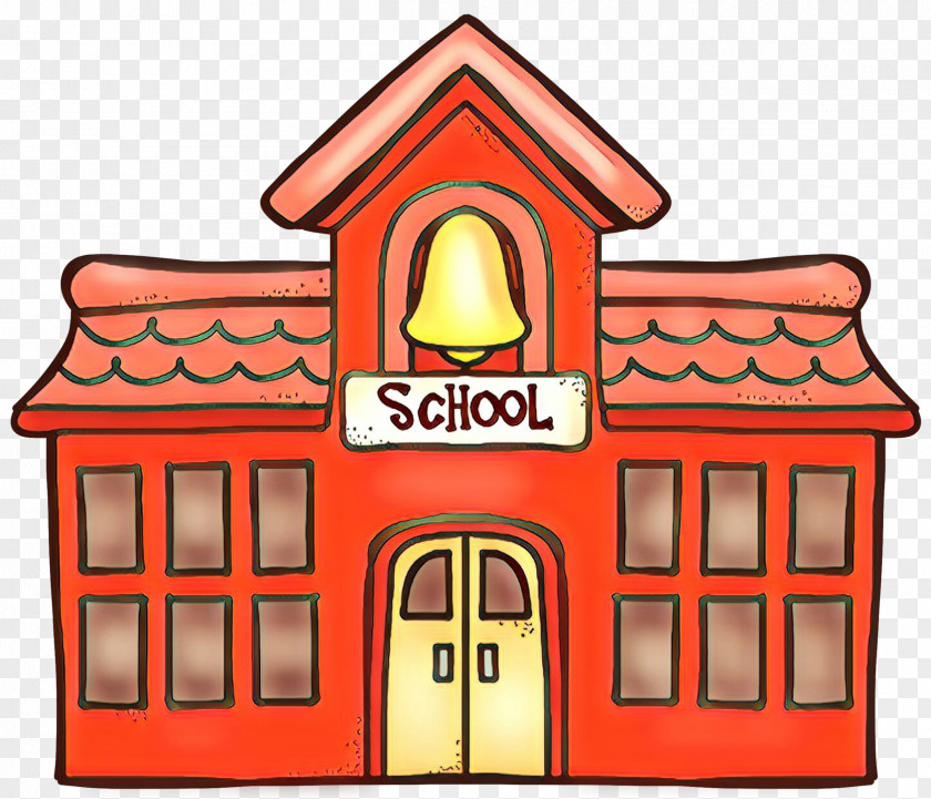 Building Roof School Cartoon PNG