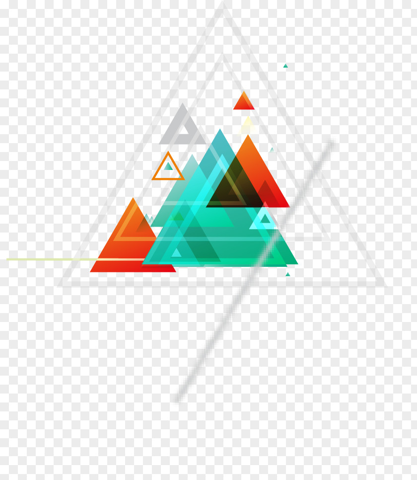 Colorful Abstract Geometric Triangle Geometry Abstraction Euclidean Vector PNG