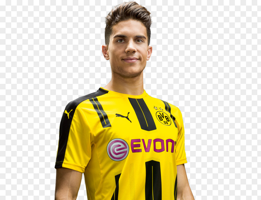 Football Marc Bartra Puma Borussia Dortmund 2016-2017 Home Ladies Shirt Soccer Player PNG