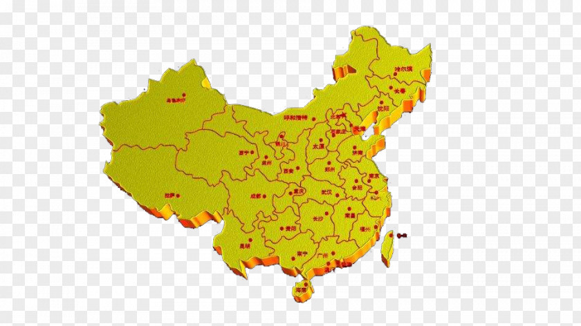 3D Model Map Of Provinces In China Computer Graphics Three-dimensional Space PNG