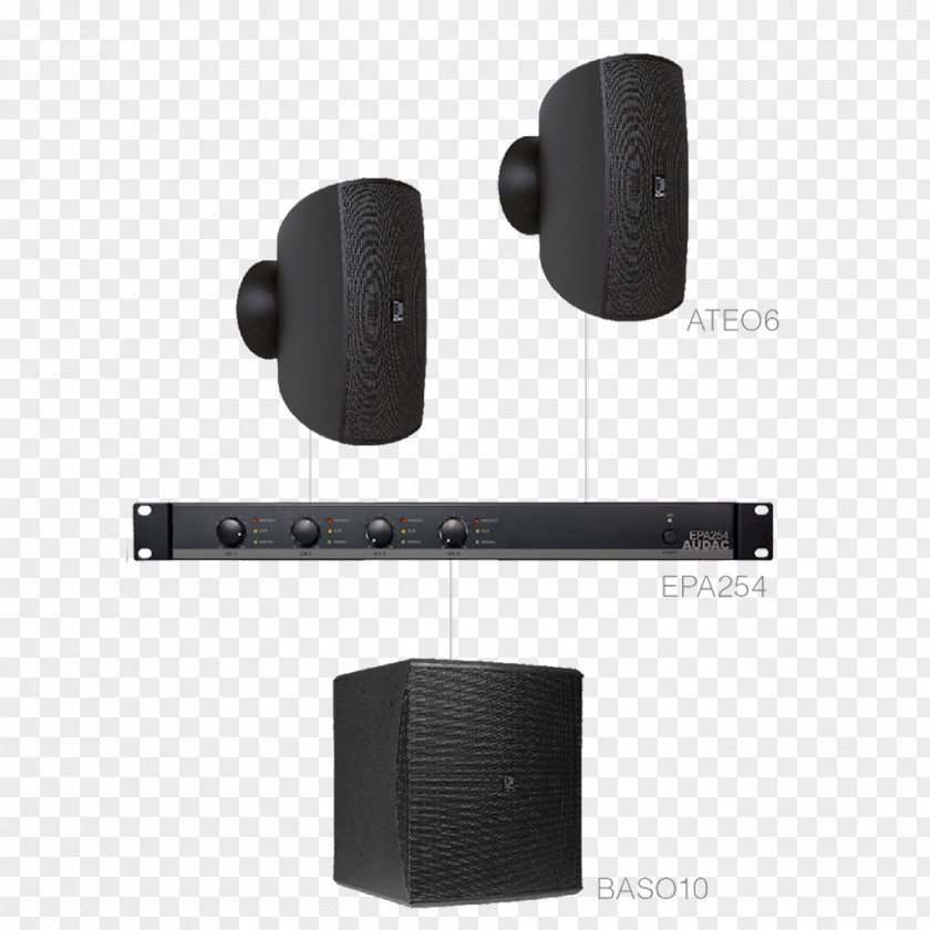Black Audac SMQ350 LoudspeakerIceland Volcanic Activity Audio ATEO 6 CAP412 Power Amplifier PNG