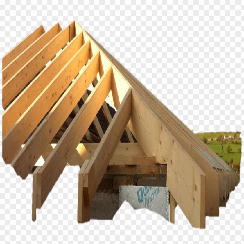 Hip Roof Timber Truss Woodworking Joints Purlin PNG