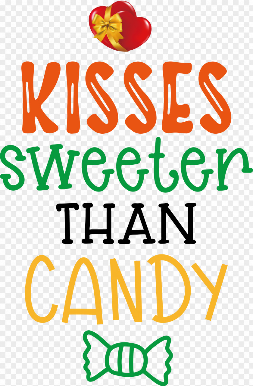 Kisses Sweeter Than Candy Valentines Day Quote PNG