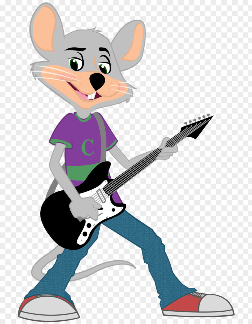 Punk Vector Chuck E. Cheese's Cartoon Pizza PNG