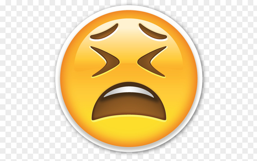 TIRED Face With Tears Of Joy Emoji Emoticon Sticker PNG
