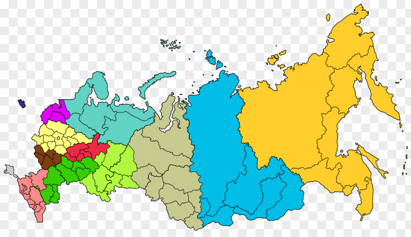 RUSSIA 2018 Central Federal District Far Eastern Subjects Of Russia Republic Crimea Districts PNG