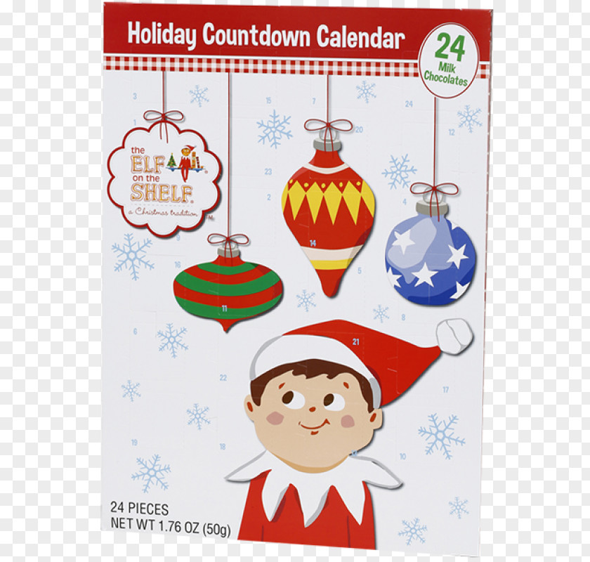 Santa Claus The Elf On Shelf Candy Cane Christmas Ornament North Pole PNG