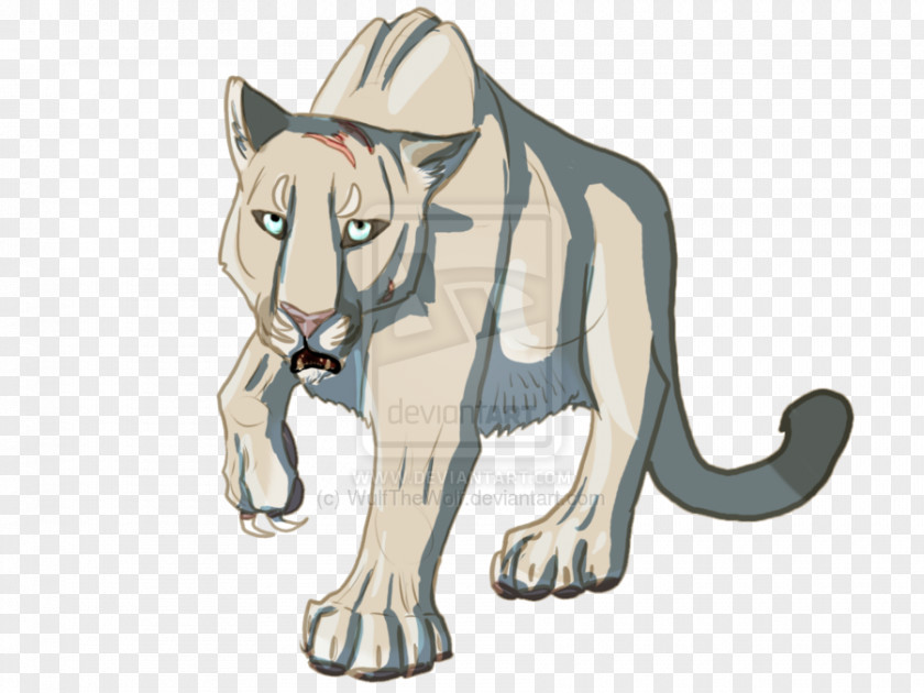 Tiger Cat Cartoon Character PNG