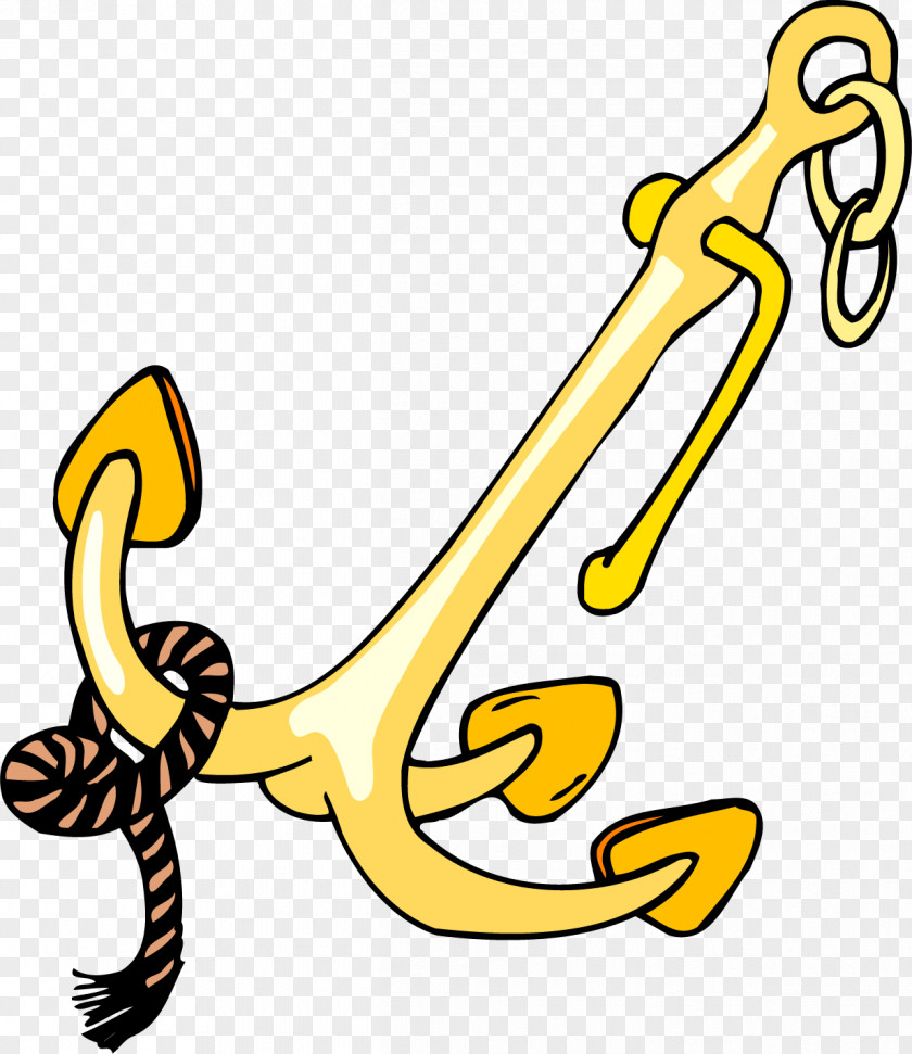 Vector Painted Anchor Clip Art PNG