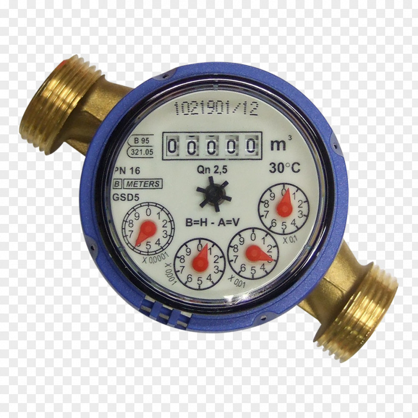 Water Metering Counter Verschraubung PNG