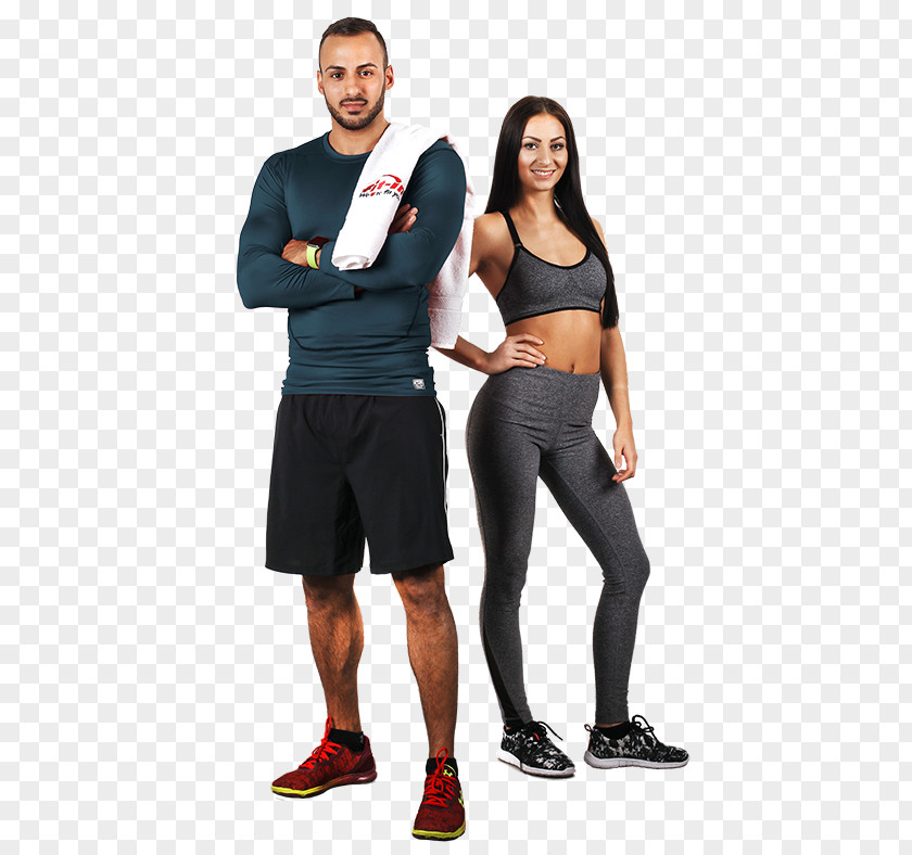 Couple Fitness Fit-in FitnessClub 4 Centre T-shirt Physical PNG