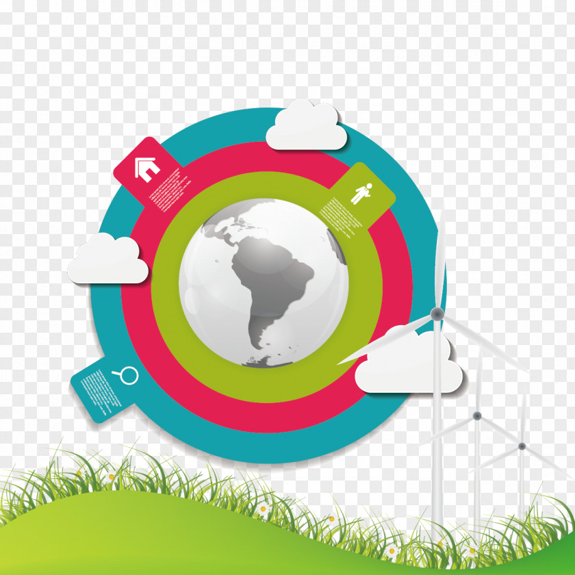 Earth And Grass Infographic Cloud Computing PNG