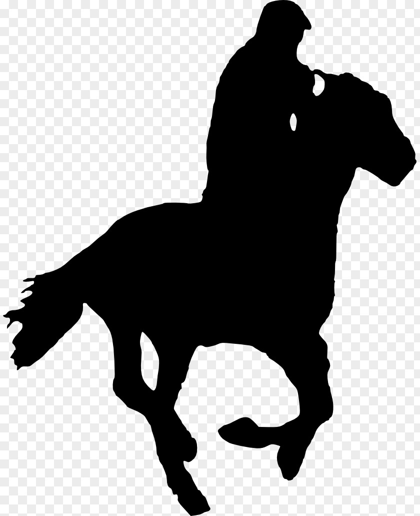 Horse Riding Horse&Rider Equestrian Silhouette PNG