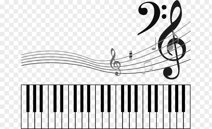 Piano Notes And Dynamic Vector Material Digital Musical Keyboard Note PNG