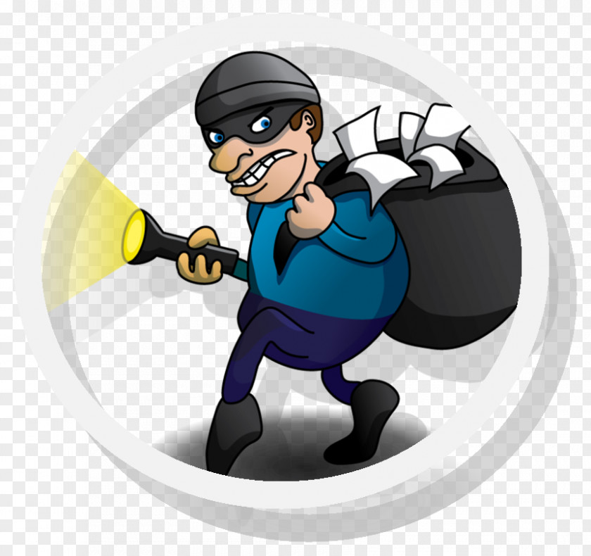 Thief Car Theft Robbery Burglary Cartoon PNG