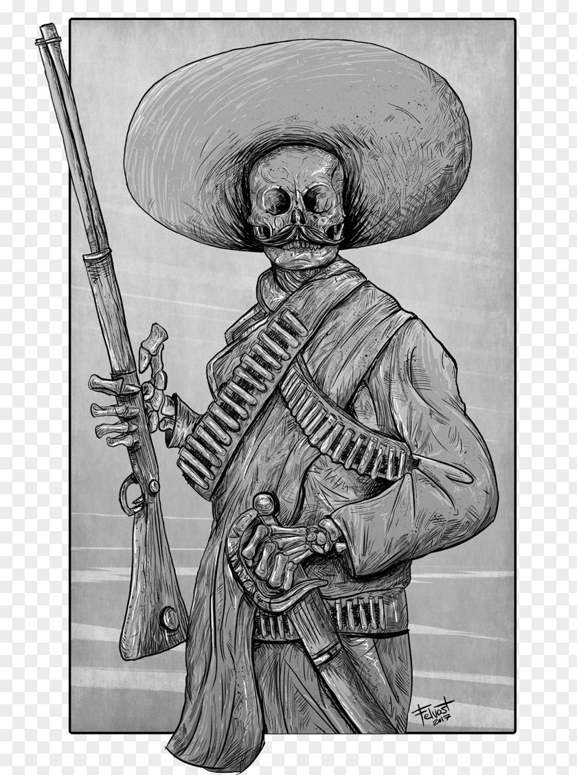 Viva Zapata Illustrator Art PNG