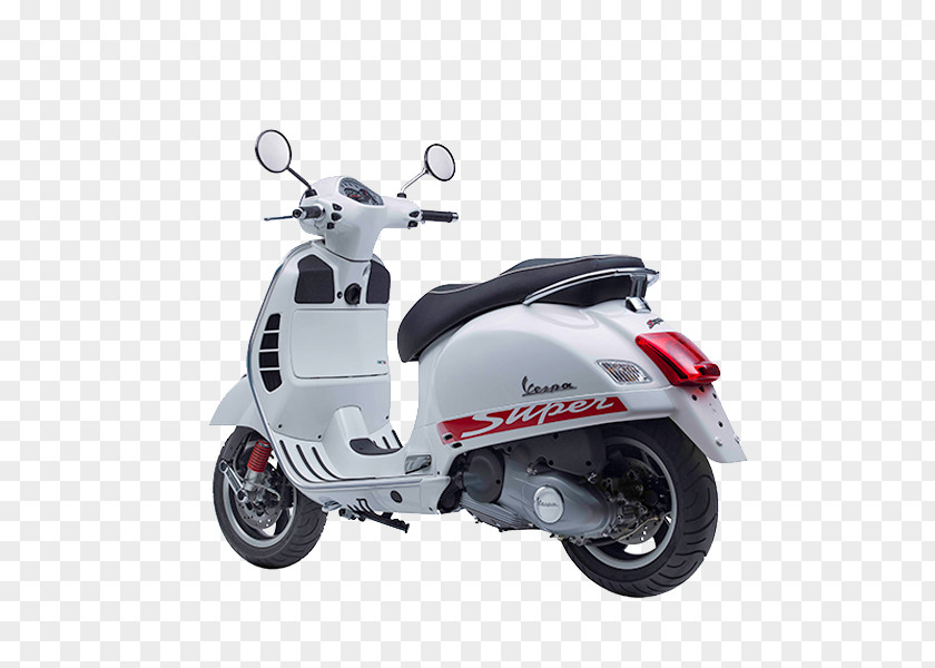 White Vespa Piaggio GTS 300 Super Motorcycle PNG