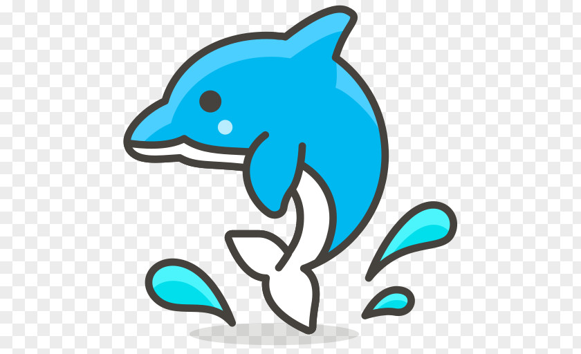 Emoji Common Bottlenose Dolphin Clip Art PNG