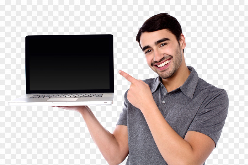 Student With Laptop Computer Software Monitors Image Resolution PNG