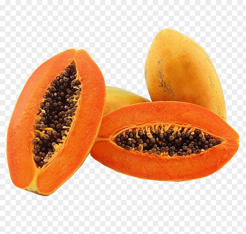 Fresh Papaya Fruit Ingredient Orange Auglis PNG