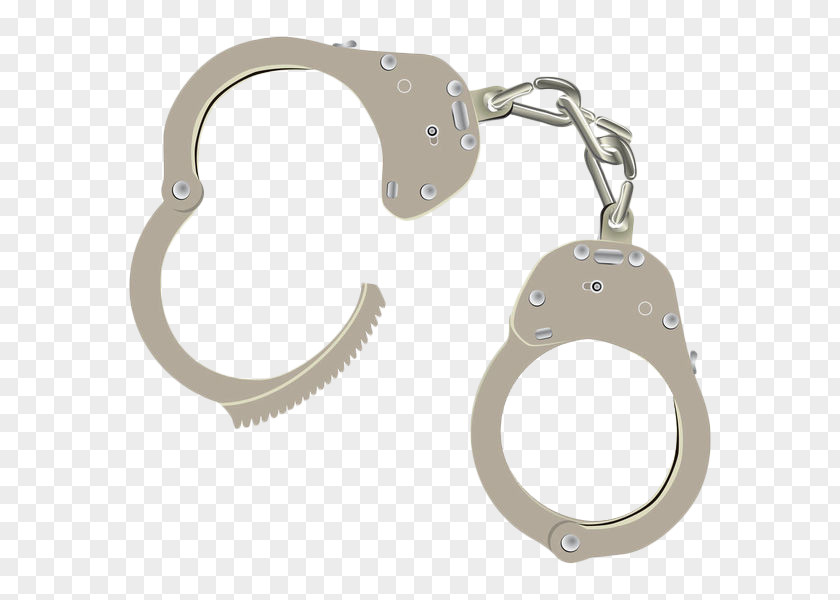 Hand Painted Gray Handcuffs Royalty-free Stock Photography Clip Art PNG