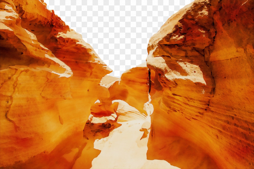Heat Rock Canyon Formation Amber PNG