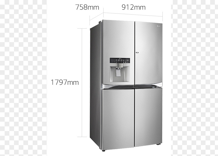 Refrigerator LG Electronics GMJ916NSHV Linear Compressor Freezers PNG