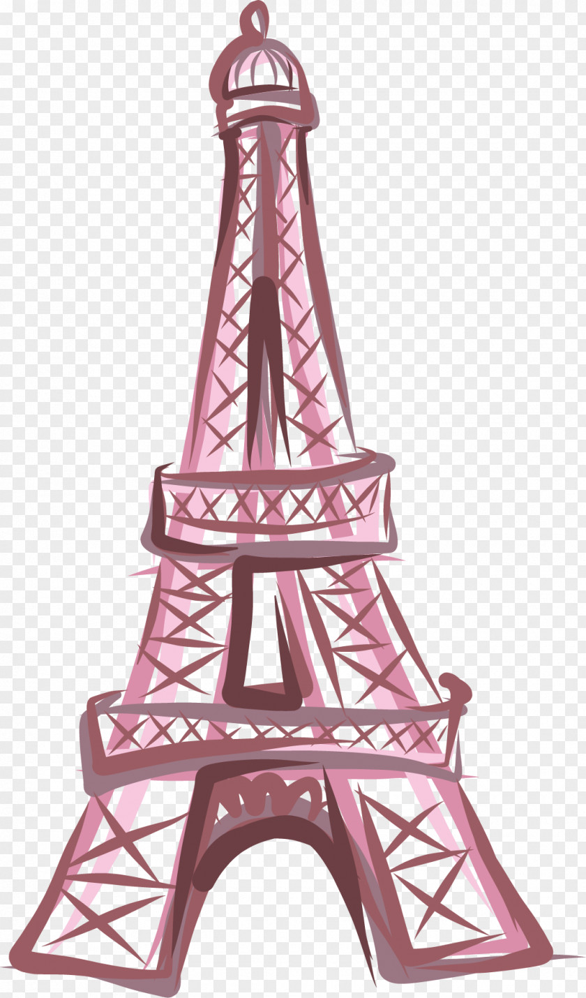 Vector Hand-drawn Eiffel Tower Drawing Euclidean PNG