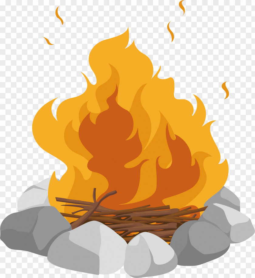 Bonfire Field Campfire Cartoon Clip Art PNG
