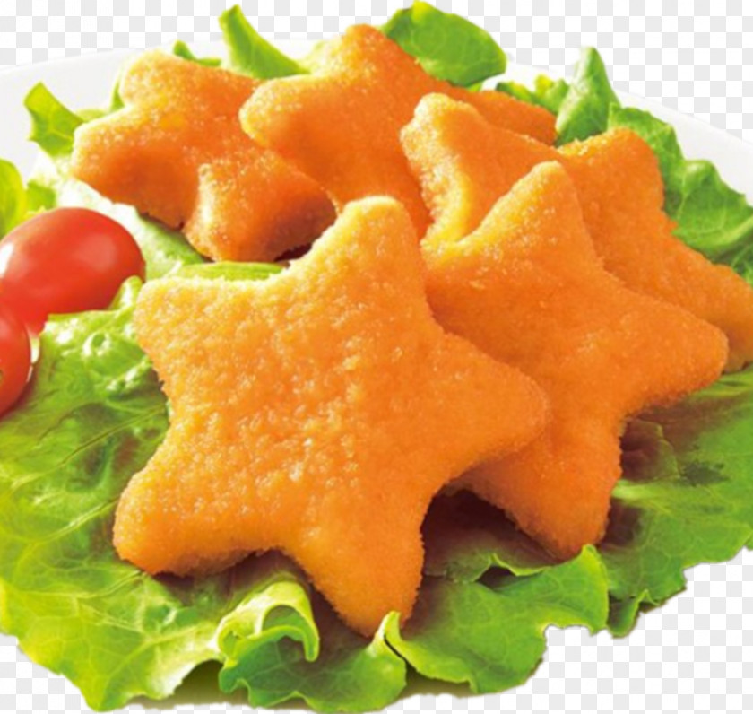 Five-star Fried Yellow Food Chicken Nugget French Fries Vegetarian Cuisine PNG