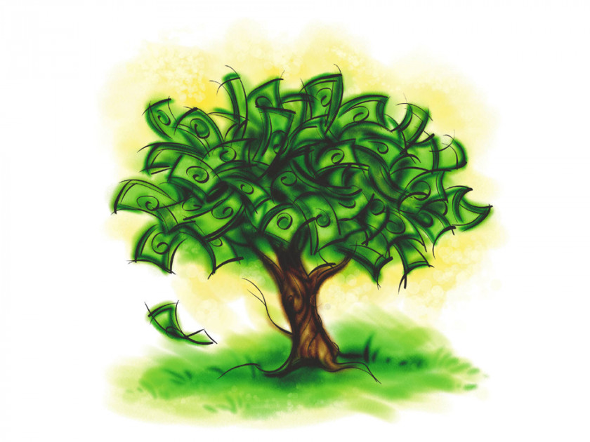 Pictures Of Money Bag Tree Finance Clip Art PNG