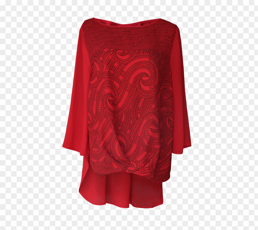 Red Summer Dress Clothing Sleeve Blouse Sweater PNG