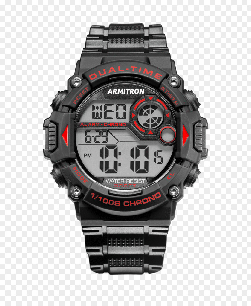 Sport Watch Strap Armitron Chronograph Digital Clock PNG
