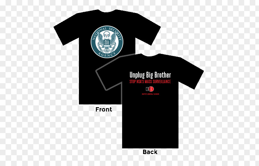 T-shirt National Security Agency United States Electronic Frontier Foundation PNG