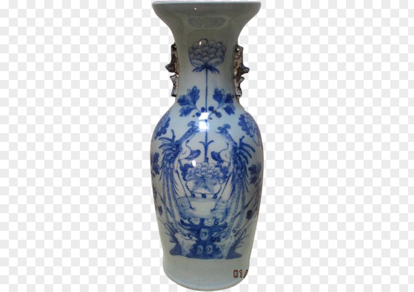 Vase Blue And White Pottery Longquan Celadon Ceramic PNG