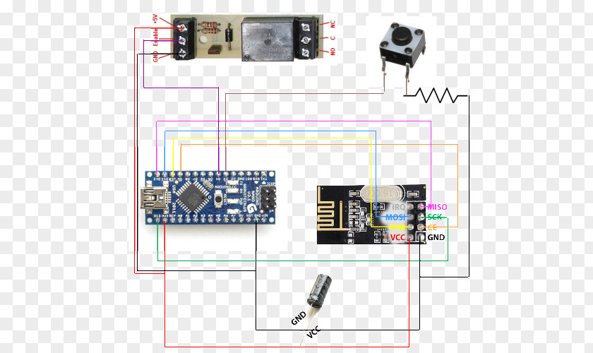 Chime Microcontroller Arduino MySensors Relay Wiring PNG