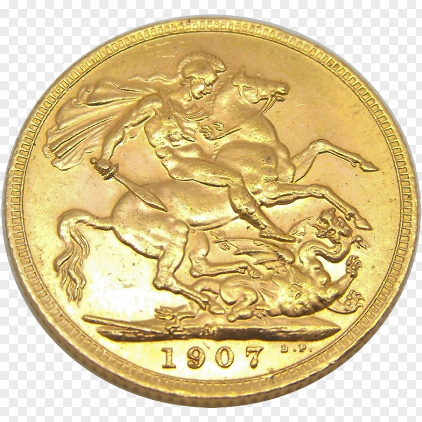 Gold Coins Half Sovereign Coin Numismatics Auction PNG