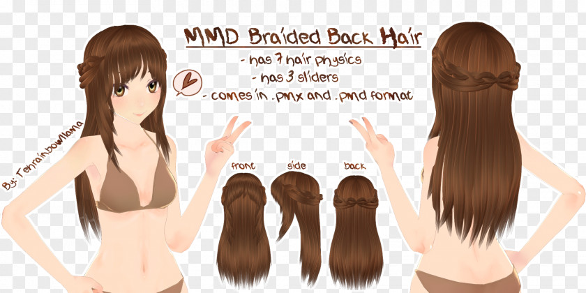 Hair Long Hairstyle Coloring Brown PNG