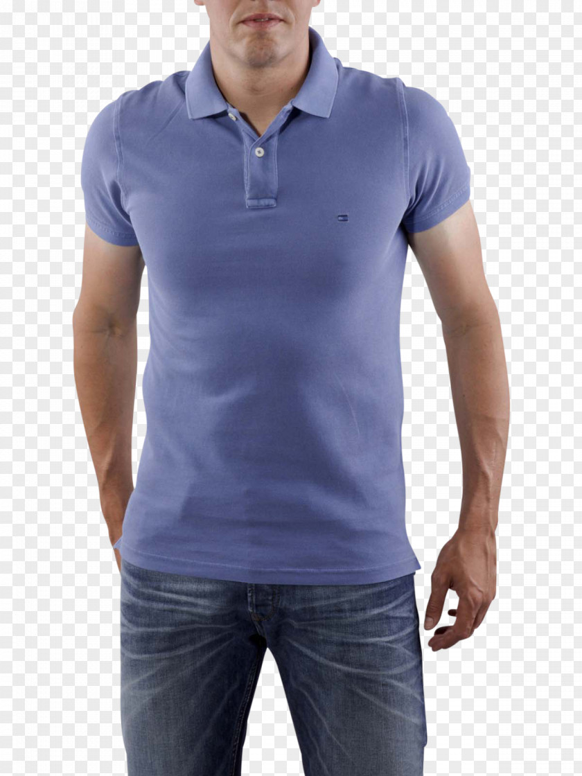 T-shirt Polo Shirt Tennis Cobalt Blue Sleeve PNG