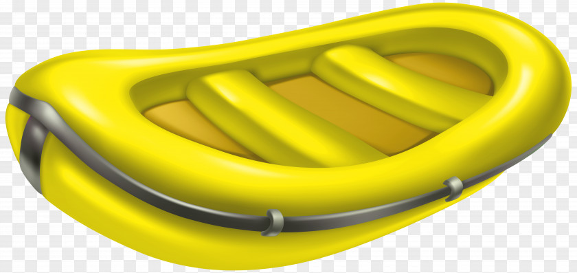 Yellow Rubber Boat Clip Art Image Inflatable PNG