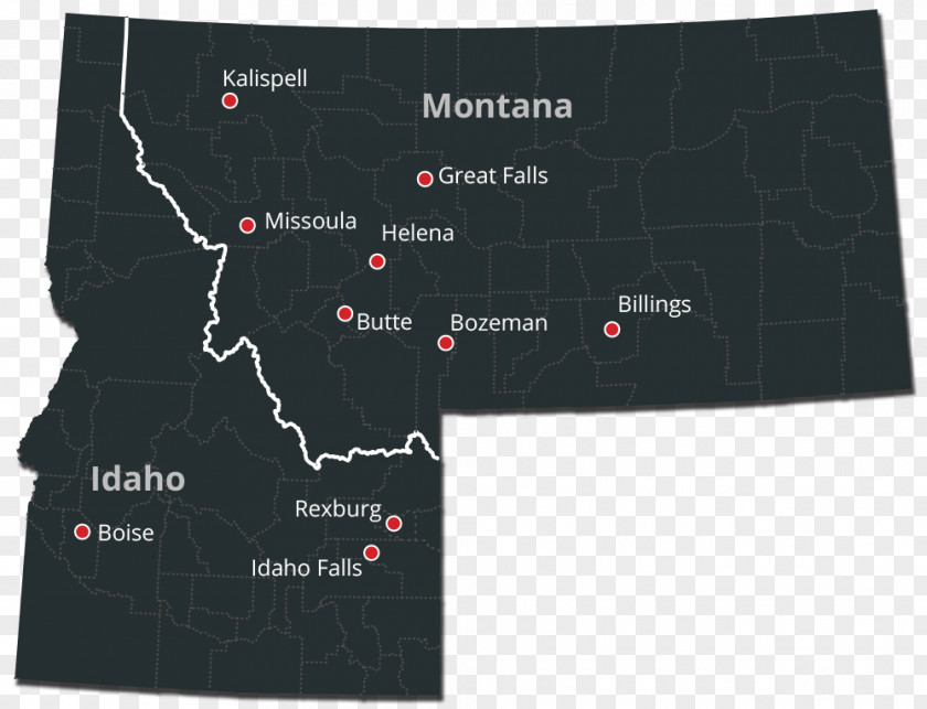 Business Product Design Montana Internet Brand Coverage Map PNG