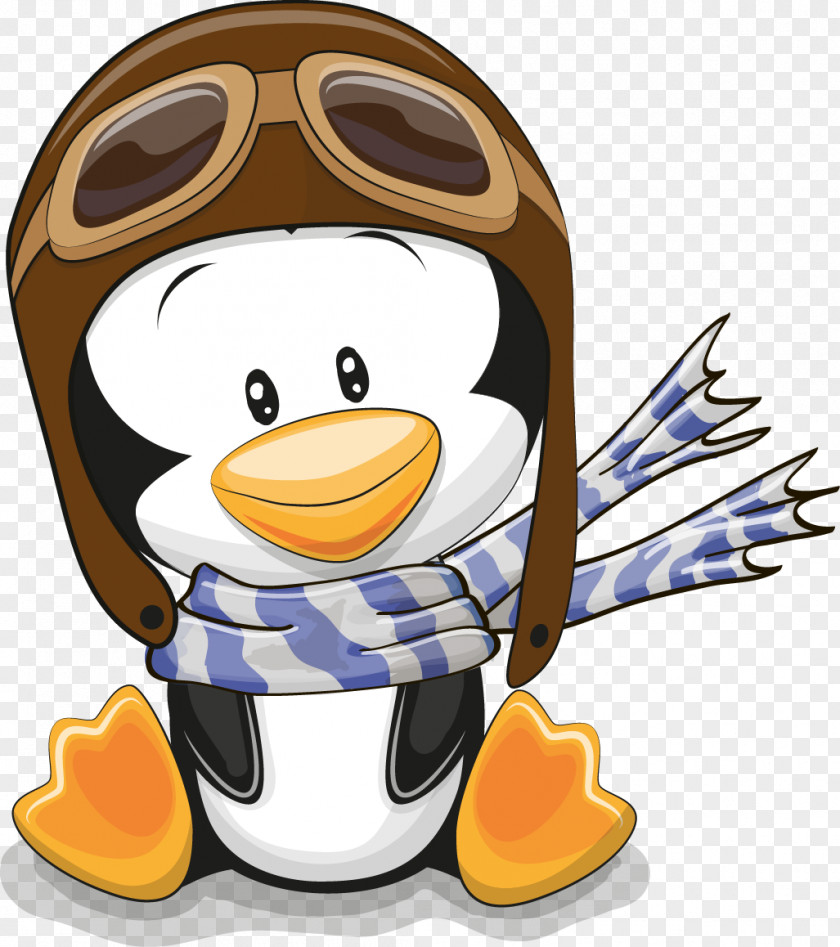 Cartoon Cute Little Penguin Drawing Clip Art PNG