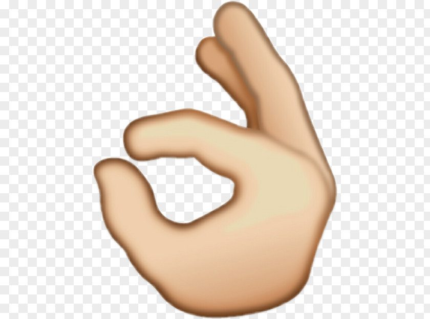 Emoji OK Sign Language Gesture Sticker PNG
