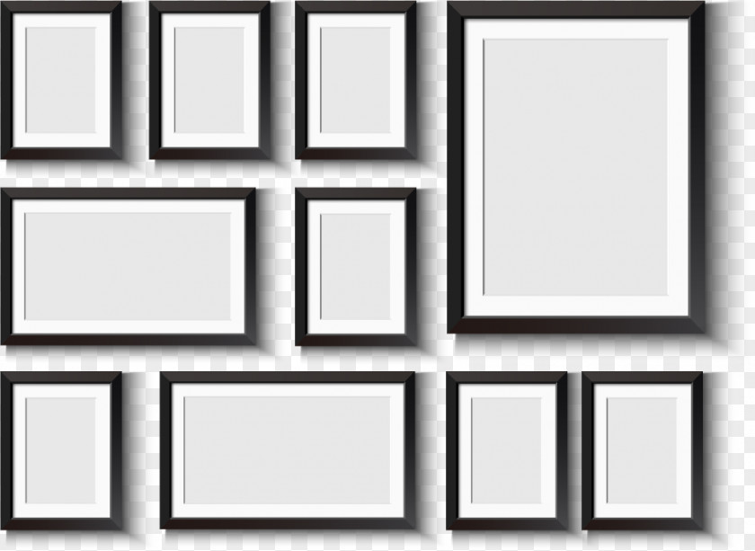 Frame Design Vector Material Window Picture Wall Decal PNG