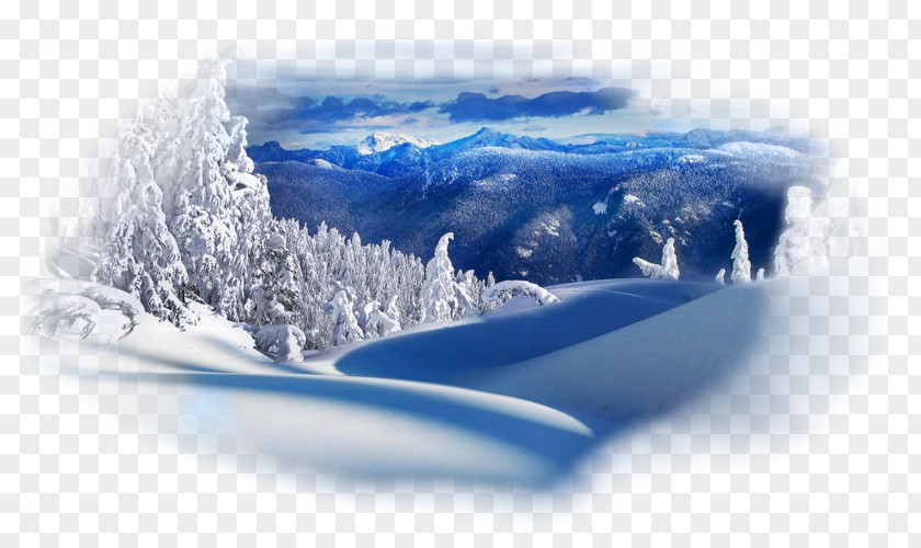 Snow Desktop Wallpaper Landscape Winter Mountain PNG