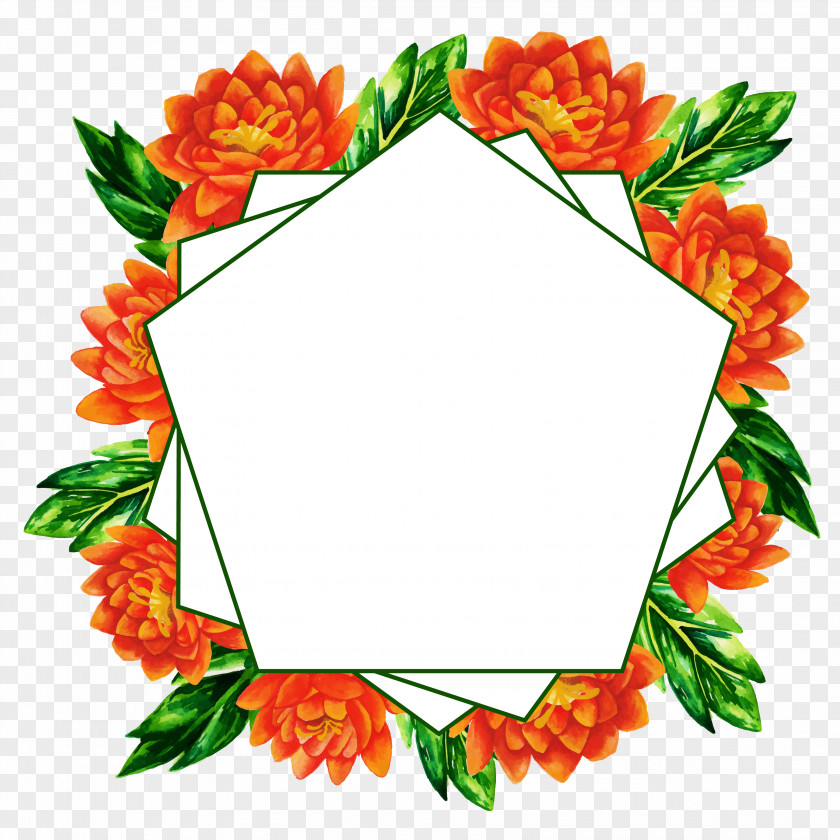 Holly Picture Frame Background Flower PNG
