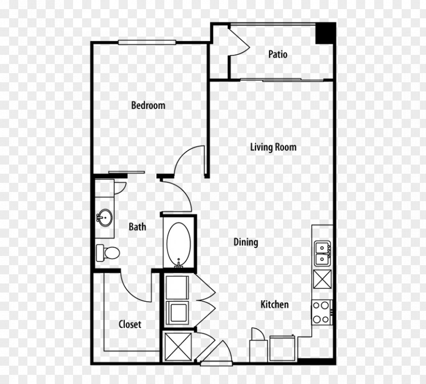 House Floor Plan Atlanta Gables Emory Point Apartment PNG