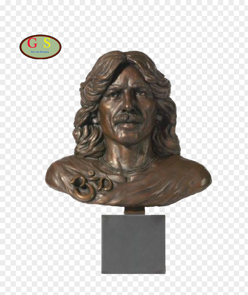 Bob Marley Jimi Hendrix George Harrison Bust Bronze Sculpture Statue PNG