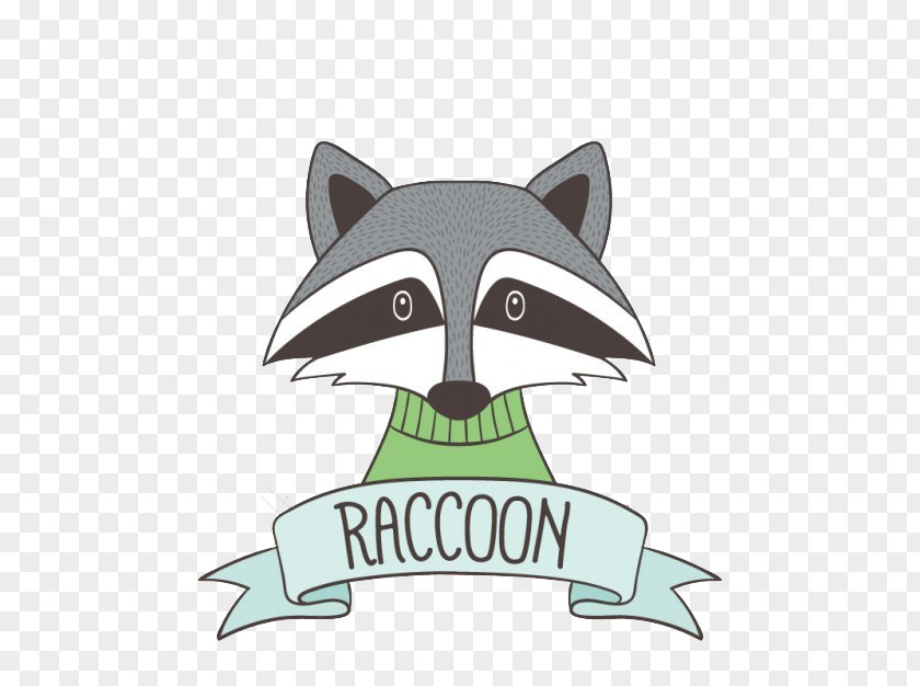 Cartoon Fox Raccoon Squirrel T-shirt Clip Art PNG